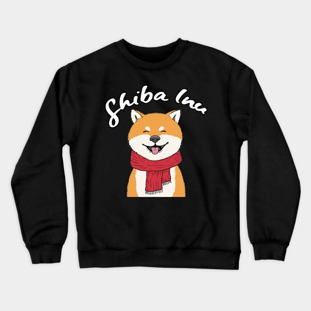 Urban Canine Carousel Shiba Inu Delight Tail-Wagging T-shirt Crewneck Sweatshirt by Merle Huisman